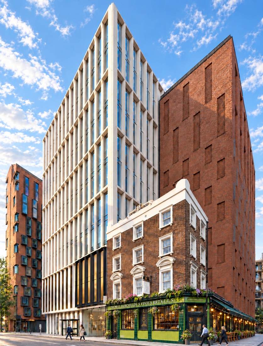 Linen Court office building near Old Street